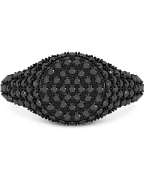 SOLO for Diamonds Diamond Signet Ring - Black
