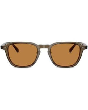Oliver Peoples Square-Frame Sunglasses - Brown