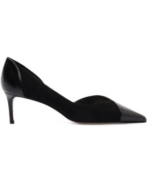 Alexandre Birman Patricia Paneled Pointed-Toe Pumps - Black
