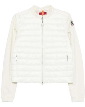 Parajumpers Corina Quilted Zipped Jacket - White