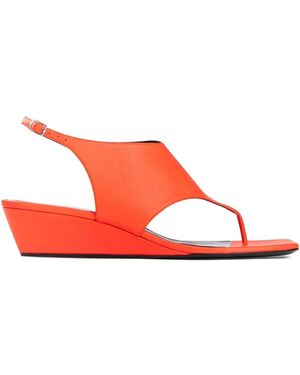 Pierre Hardy 35Mm Leather Slingback Sandals - Red