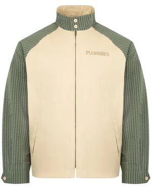 Pleasures Town Harrington Zip-Fastening Jacket - Natural