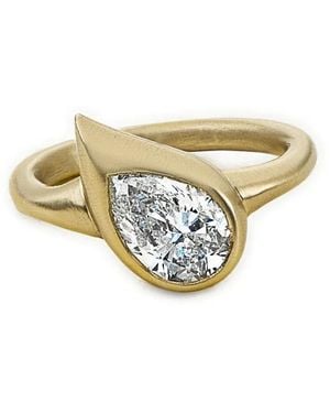 Jewels Aficionado Mika ダイヤモンド ピンキーリング 18kイエローゴールド - ホワイト
