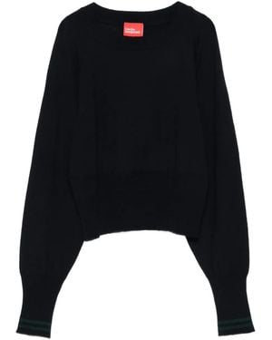 ..,merci Maglione Con Polsini A Righe - Nero