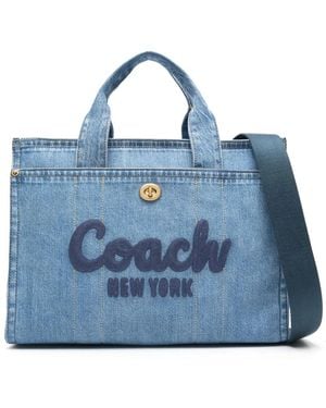 COACH Patchwork Cargo 20 Tote Bag in Blue | Lyst