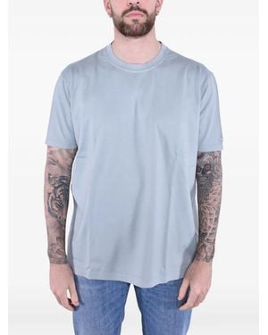 Paul & Shark T-Shirt Moon Badge En Jersey - Blue