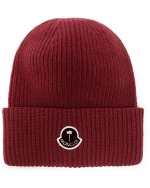 Palm Angels x Moncler Tricot Beanie - Red