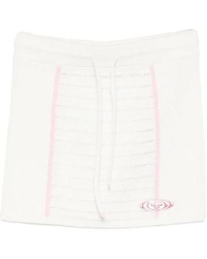 CASABLANCA Drawstring Trim Skirt - White
