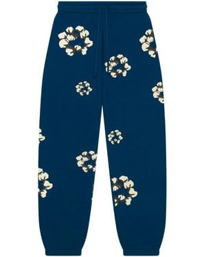 DENIM TEARS Cactus Tears Wreath Track Trousers - Blue