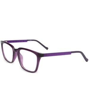 DKNY Logo-Embossed Rectangle-Frame Glasses - White
