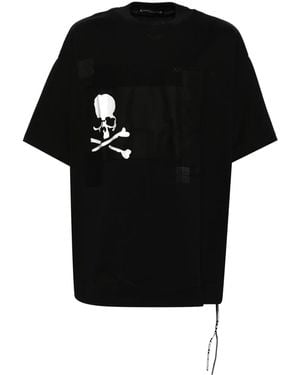 MASTERMIND WORLD Patchwork T-Shirt - Black