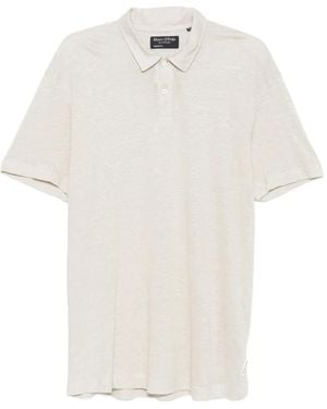 Marc O' Polo リネン ポロシャツ - ホワイト