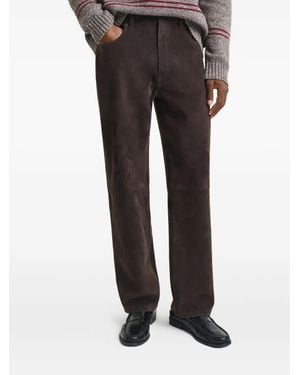 Mulberry Suede Trousers - Black