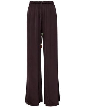 Baobab Cala High-Rise Palazzo Pants - Purple