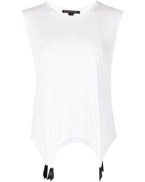 Kiki de Montparnasse Muscle Garter Tank Top - White