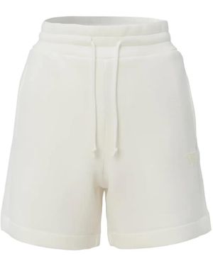 Guess Drawstring Rolled-Hem Shorts - White