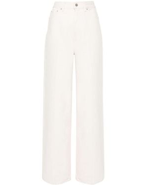 TOTEME Jeans A Gamba Ampia - Bianco