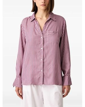 Chantelle Mael Striped Pajama Shirt - Pink