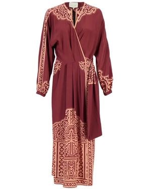 Johanna Ortiz Heatborne Wrap Mini Dress - Red