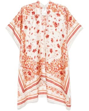 Fendi Poncho À Imprimé Bandana - Rose