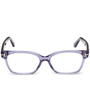 Tom Ford T-Logo Cat-Eye Glasses - Purple