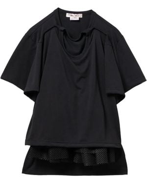 Comme des Garçons Layered Short-Sleeve T-Shirt - Black