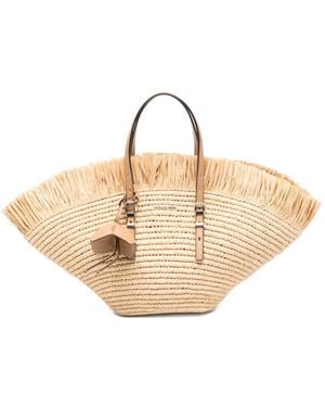 MICHAEL Michael Kors Isa フリンジ ビーチバッグ - ナチュラル