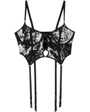 DIESEL X Savage X Fenty Fishnet コルセット - ブラック