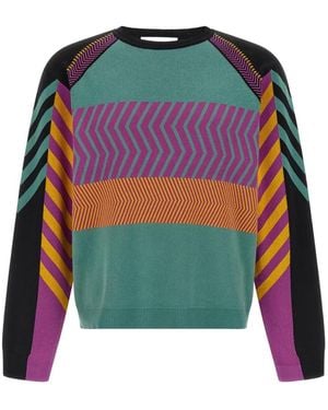 Kiko Kostadinov Gizi Panelled Maglioni-Uomo - Verde