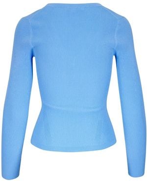 Veronica Beard Ribbed Jersey - Blue