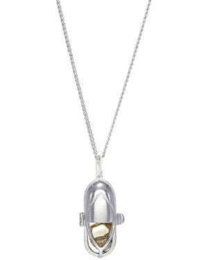 CAPSULE ELEVEN Capsule Crystal Pendant Necklace - Metallic