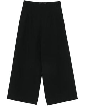 SIR. Beatrice Pleated-Detailing Wide-Leg Trousers - Black