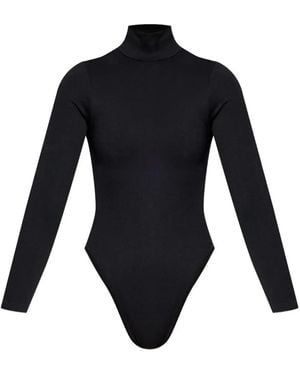 Heist High-Neck Long-Sleeve Bodysuit - Blue