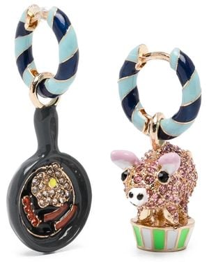 Essentiel Antwerp "Jubby" Earrings With Charms - Blue