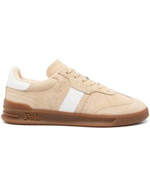 Polo Ralph Lauren Cow Leather Casual Trainers - Pink