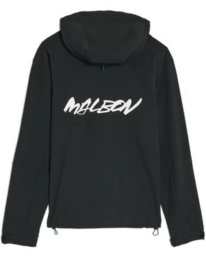 Malbon Golf X Futura Tag Hooded Zip Jacket - Black