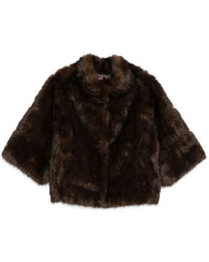Betta Corradi Faux Fur Jacket - Black