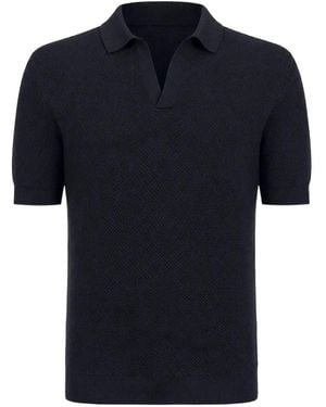 ZEGNA Textured T-Shirt - Blue