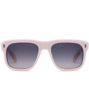 Jacques Marie Mage Yves Square-Frame Sunglasses - Purple
