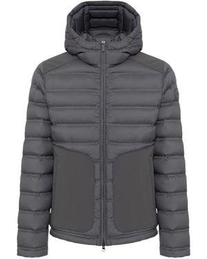 Colmar Hooded Quilted Jacket - Gray