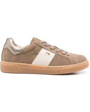 Nero Giardini Suede Stripe-Detail Sneakers - Natural