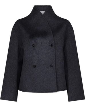 Loulou de Saison Meyer Double-Breasted Wool-Blend Jacket - Blue