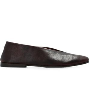 Marsèll Scivolo Leather Ballet Flats - White