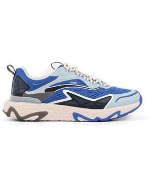 KARL LAGERFELD Blaze Panelled Chunky Sole Trainers - Blue
