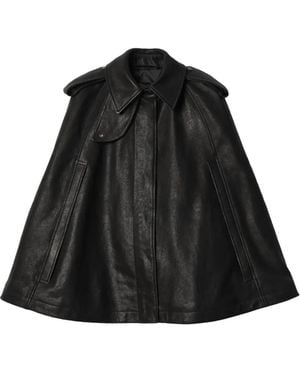 Burberry Leather Cape - Black