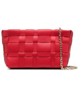 3.1 Phillip Lim Odita Calf Leather Clutch Bag - Red