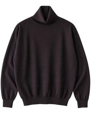 Kaptain Sunshine Jersey Con Cuello Vuelto - Negro