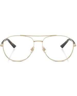 Jimmy Choo Pilot-Frame Glasses - White