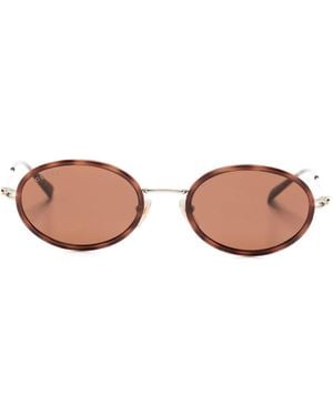 Gucci Oval-Frame Sunglasses - Pink