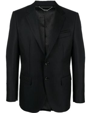 Billionaire Single-Breasted Virgin Wool Blazer - Black